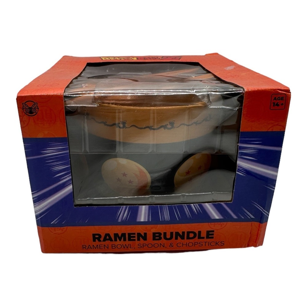 Dragon Ball Z Ramen Noodle Bundle Set Bowl, Spoon, And‎ Chopsticks